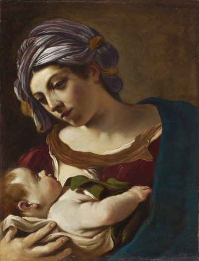 Madonna és gyermeke alkotó: Guercino