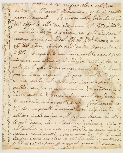 Kéziratos levél alkotó: Guercino
