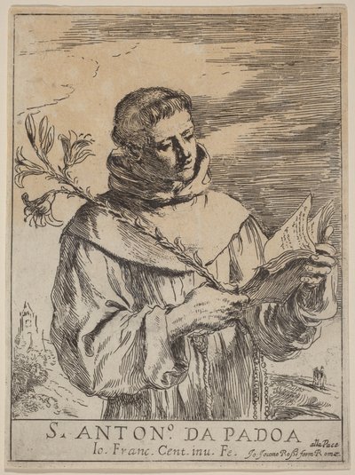 Páduai Szent Antal alkotó: Guercino