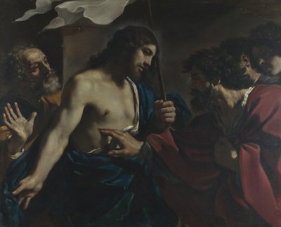 Szent Tamás hitetlensége, 1621 alkotó: Guercino