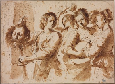 Dávid diadala alkotó: Guercino