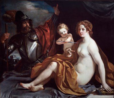 Vénusz, Mars és szerelem alkotó: Guercino