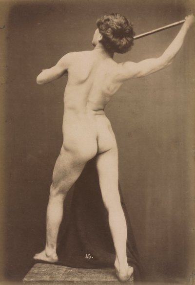 Férfi akt, c. 1870-1875. alkotó: Guglielmo Marconi