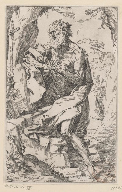 Szent Jeromos a vadonban alkotó: Guido Reni