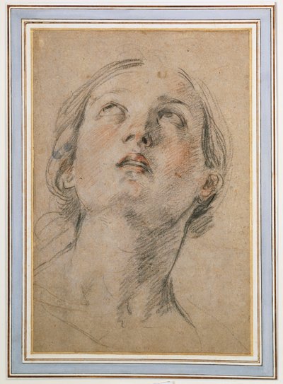 Felnéző nő feje alkotó: Guido Reni