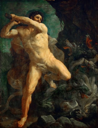 Herkules megöli a lernai hidrát, 1620-1621. alkotó: Guido Reni