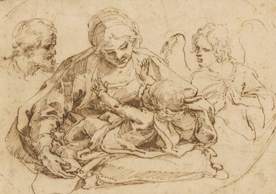 Szent család egy angyallal alkotó: Guido Reni