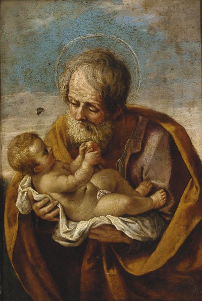 József és a gyermek Krisztus a karjában alkotó: Guido Reni