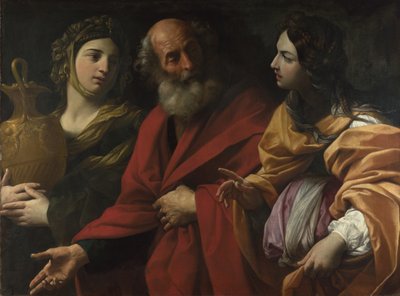 Lót és lányai elhagyják Szodomát, kb. 1615 alkotó: Guido Reni