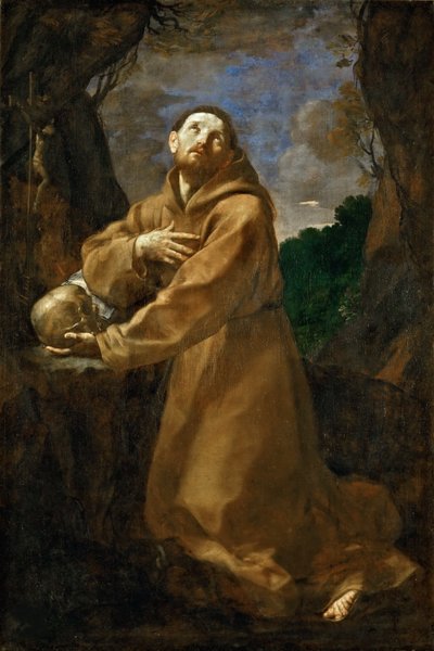 Assisi Szent Ferenc extázisban, Kr. e. 1615. alkotó: Guido Reni