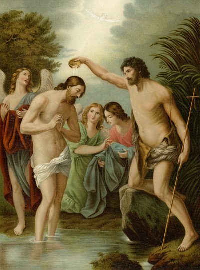 Krisztus keresztsége alkotó: Guido Reni