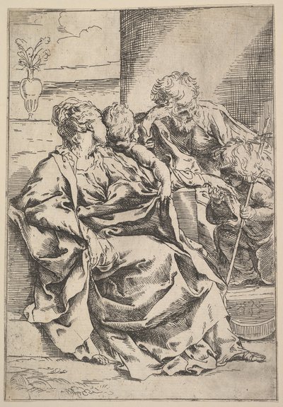 A Szent Család, kb. 1595-1600. alkotó: Guido Reni