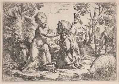 A kis Jézus és Szent János alkotó: Guido Reni