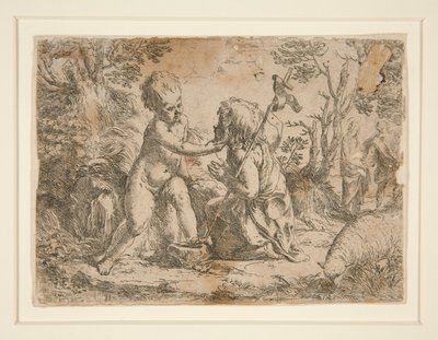 A kis Jézus és Keresztelő Szent János alkotó: Guido Reni