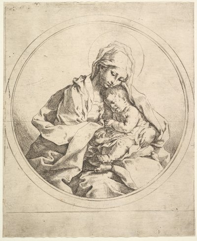 Madonna és a gyermek a körben. alkotó: Guido Reni