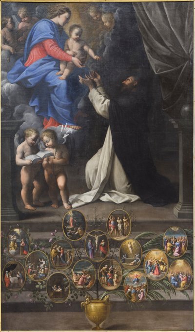 A rózsafüzér királynője alkotó: Guido Reni