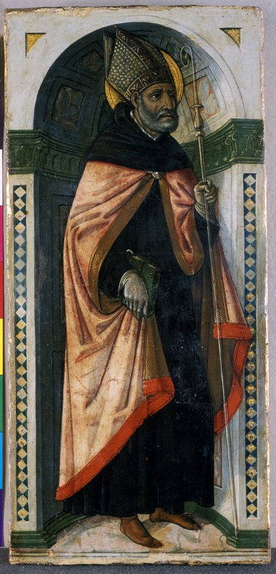 Szent Ágoston, 1500 körül (tempera fán) alkotó: Guidoccio di Giovanno Cozzarelli