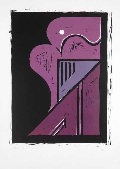 Egy balerina portréja, 2. sz., 2019 (linómetszet) alkotó: Guilherme Pontes
