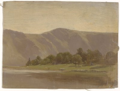 Folyó egy hegy lábánál alkotó: Guillaume Anne van der Brugghen