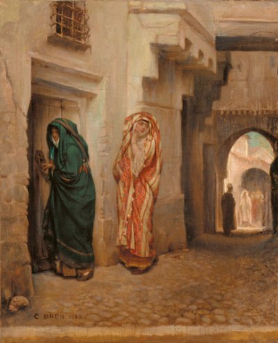 Titkos találkozás, 1863 alkotó: Guillaume Charles Brun