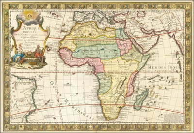 1732-es Afrika-térkép Guillaume Danet-től alkotó: Guillaume Danet