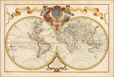 1720-as világtérkép - Mappemonde a l