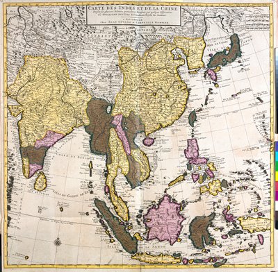 Pakisztán, India, Nepál, Bhután, Banglades, Srí Lanka, Kelet-Kína, Észak-Korea, Dél-Korea, Japán, Burma, Thaiföld, Laosz, Vietnam, Kambodzsa, Indonézia, Fülöp-szigetek, Malajzia. alkotó: Guillaume Delisle