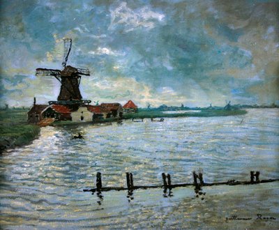 Szélmalom Hollandiában alkotó: Guillaume Georges Roger
