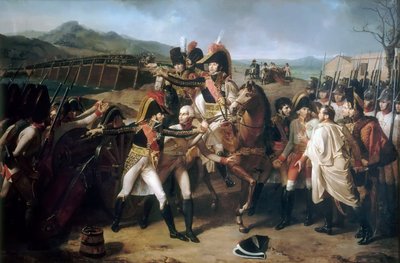 Meglepetés a Duna-hídnál 1805. november 13-án alkotó: Guillaume Guillon-Lethière