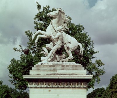 A két „Marly Horses” egyike, 1739-45 (márvány) alkotó: Guillaume I Coustou