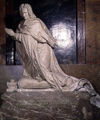 Guillaume Dubois bíboros (1656-1723) sírja 1705 (márvány) alkotó: Guillaume I Coustou