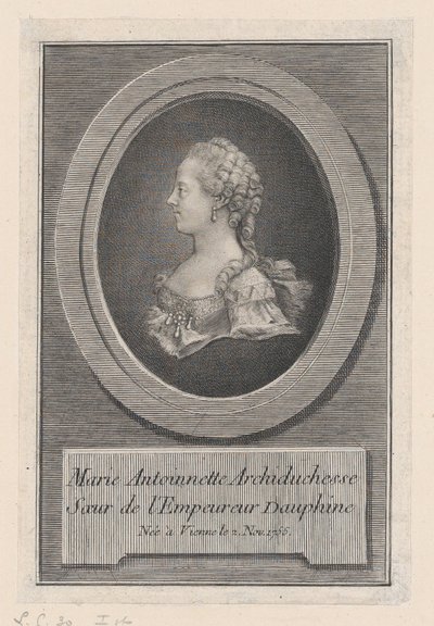 Marie Antoinette hercegnő, 1770. alkotó: Guillaume Phillipe Benoist
