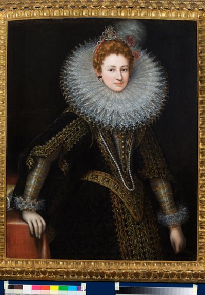 Veronica Spinola Serra portréja (olaj, vászon) alkotó: Guilliam van Deynen