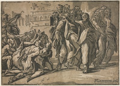 Krisztus gyógyítja a leprásokat, 1608. alkotó: Guiseppe Rossigliani