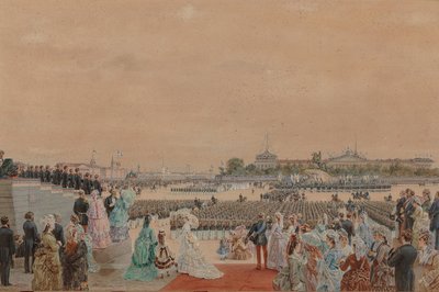 I. Péter bicentenáriumának ünnepi istentisztelete a Szenátus téren..., 1872. május 30. alkotó: Gun