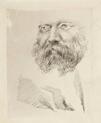 C. A. Zitting igazgató, portrétanulmány, arc alkotó: Gunnar Berndtson