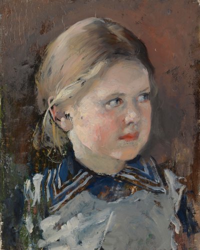 Egy lány feje, tanulmány Magnus von Born báró családi portréjához alkotó: Gunnar Berndtson