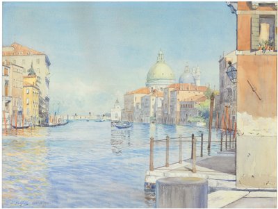A Canal Grande, Velence, a Santa Maria della Salute-val alkotó: Gunnar Widforss