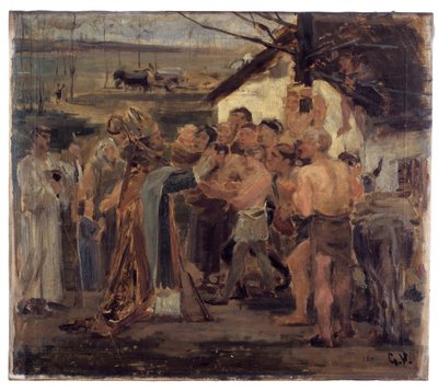Szent Livinus Flandriában (tanulmány) alkotó: Gustaaf Vanaise