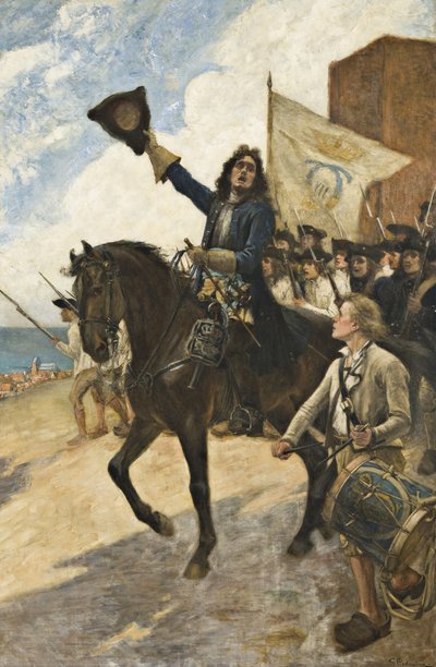 Magnus Stenbock a helsingborgi csatában alkotó: Gustaf Cederström