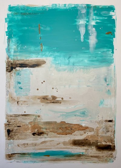 „Coastal Teal” absztrakt alkotó: Gustaf Tidholm