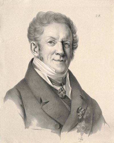 Balthasar Campenhausen (1820-as évekbeli metszet) alkotó: Gustav Adolf Hippius