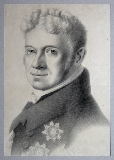 Grigorij Alekszandrovics Sztroganov herceg portréja 1770-1857, 1820-as évek alkotó: Gustav Adolf Hippius