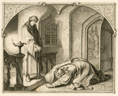 Luther Márton és Hans Kohlhase rabló (1500-1540) alkotó: Gustav Ferdinand Leopold Konig