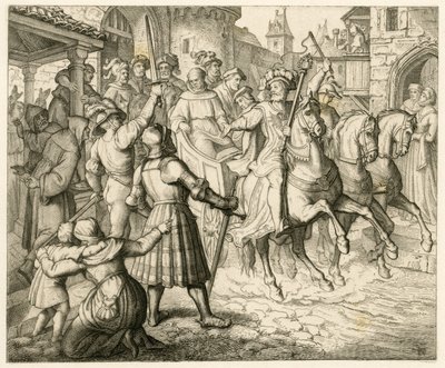 Luther Márton fogadtatása Wormsban alkotó: Gustav Ferdinand Leopold Konig