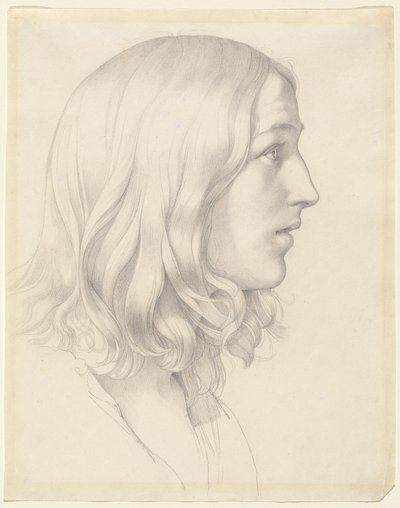 Egy fiatalember feje alkotó: Gustav Heinrich Naeke