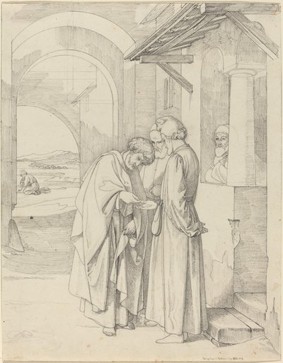 Péter fizeti a templomi adót alkotó: Gustav Heinrich Naeke