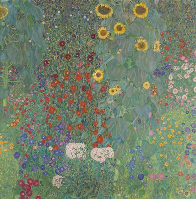 Víkendház kert napraforgóval alkotó: Gustav Klimt