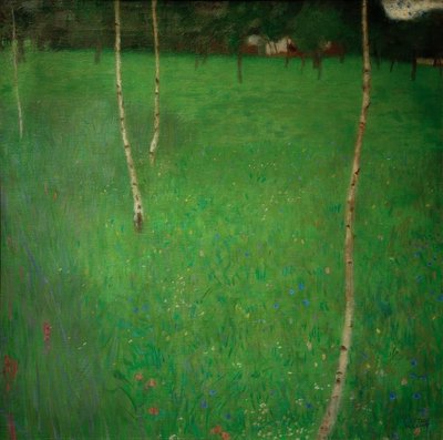 Parasztház nyírfákkal alkotó: Gustav Klimt