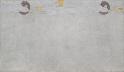 Beethoven Frieze: A boldogság utáni vágy - 4. tábla, bal oldali hosszú fal alkotó: Gustav Klimt